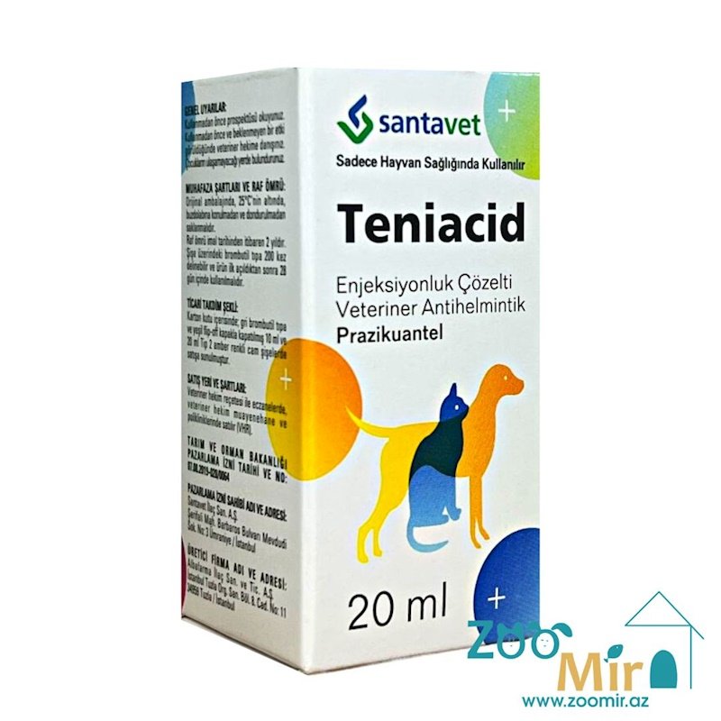  Teniacid Enjeksiyonluk Çözelti